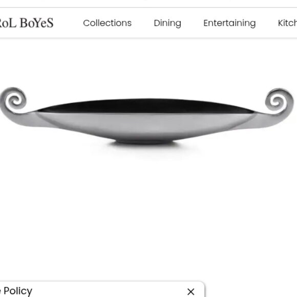 Authentic Carrol Boyes  Viking centerpiece 24" long - Picture 1 of 7